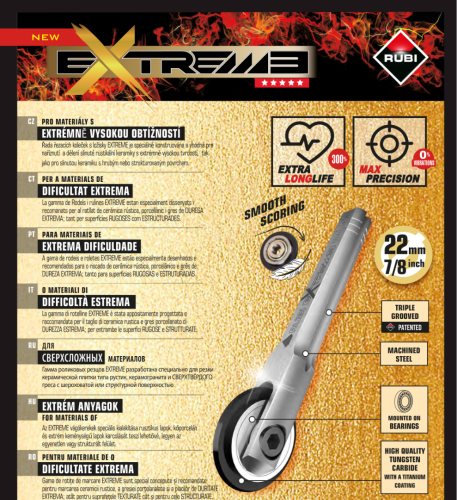 Řezací kolečko s ložiskem 22mm PLUS EXTREME (Ref.01900)